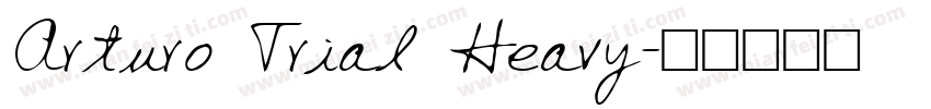 Arturo Trial Heavy字体转换